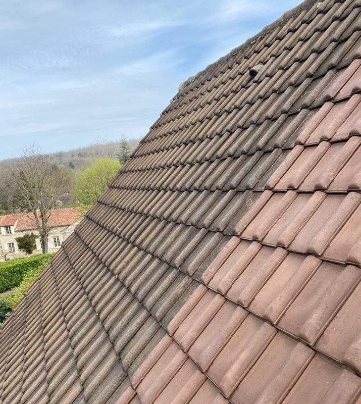 Nettoyage de couverture de toit à Saint-Cloud (92210) et dans les Hauts de Seine (92)